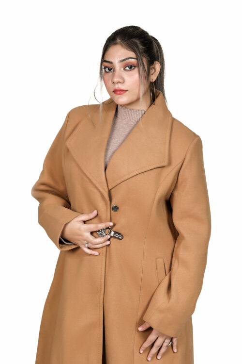 Woolen long coat