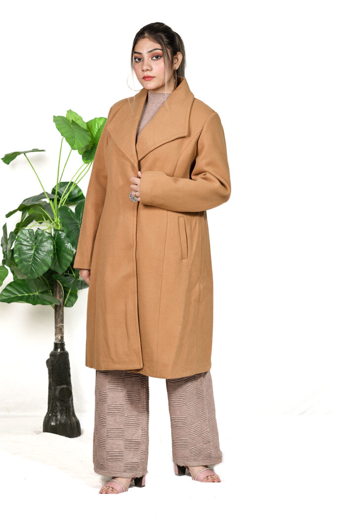 Woolen long coat - Image 2
