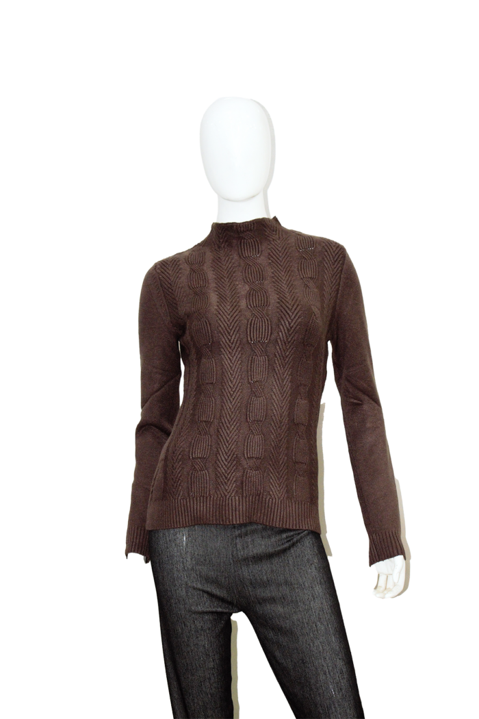 Knitted High Neck Sweater - Image 8