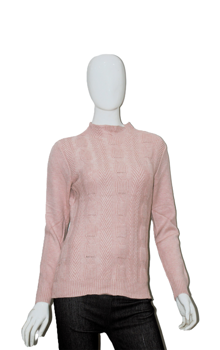 Knitted High Neck Sweater - Image 7
