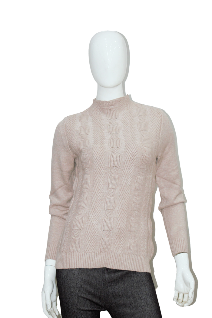 Knitted High Neck Sweater - Image 6